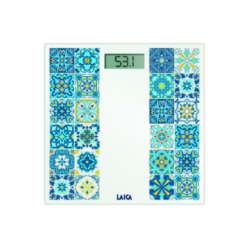 LAICA digitális személymérleg USB töltés funkcióval Mediterrán kék 180 kg