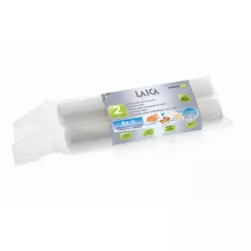 LAICA légcsatornás EXTRA erős, BPA mentes vákuum csomagoló tömlő, 28 cm x 600 cm,  2 db tekercs / csomag