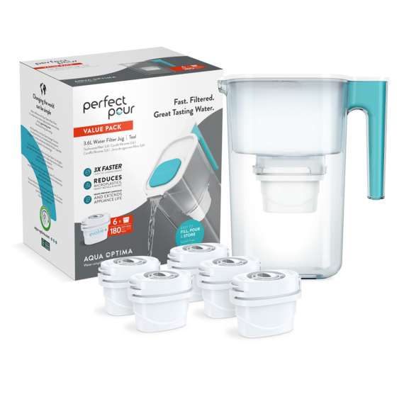 AQUA OPTIMA Perfect Pour  3.6L kancsó - 6 hónapra elegendő szűrőbetéttel