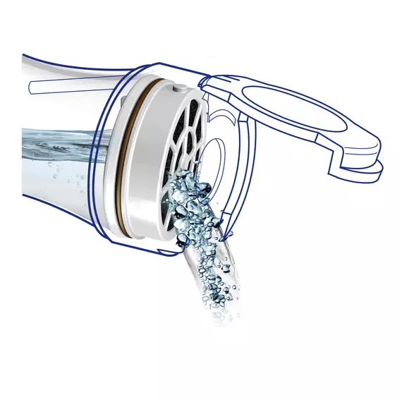 LAICA GlasSmart 1,1 literes üveg vízszűrő palack 1 db szűrő disk-kel