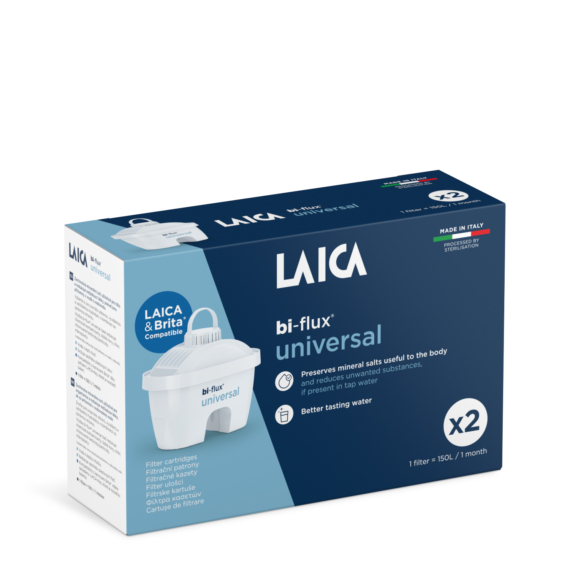 LAICA Bi-Flux Univerzális SLIM vízszűrőbetét 2 db-os (Brita kompatibilis)