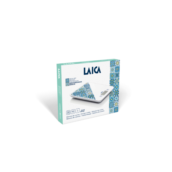 LAICA digitális konyhai mérleg mediterrán kék 10 kg-os
