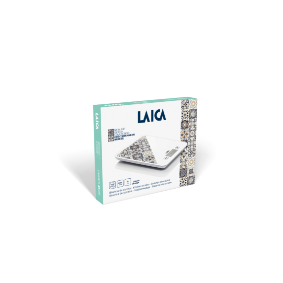 LAICA digitális konyhai mérleg mediterrán bézs 10 kg-os