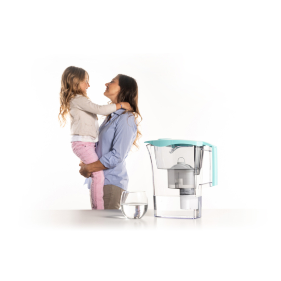 LAICA MikroPLASTIK-STOP vízszűrő kancsó szett mechanikus kijelzővel 1 db bi-flux univerzális szűrőbetéttel és 1 db MikroPLASTIK- STOP szűrőbetéttel